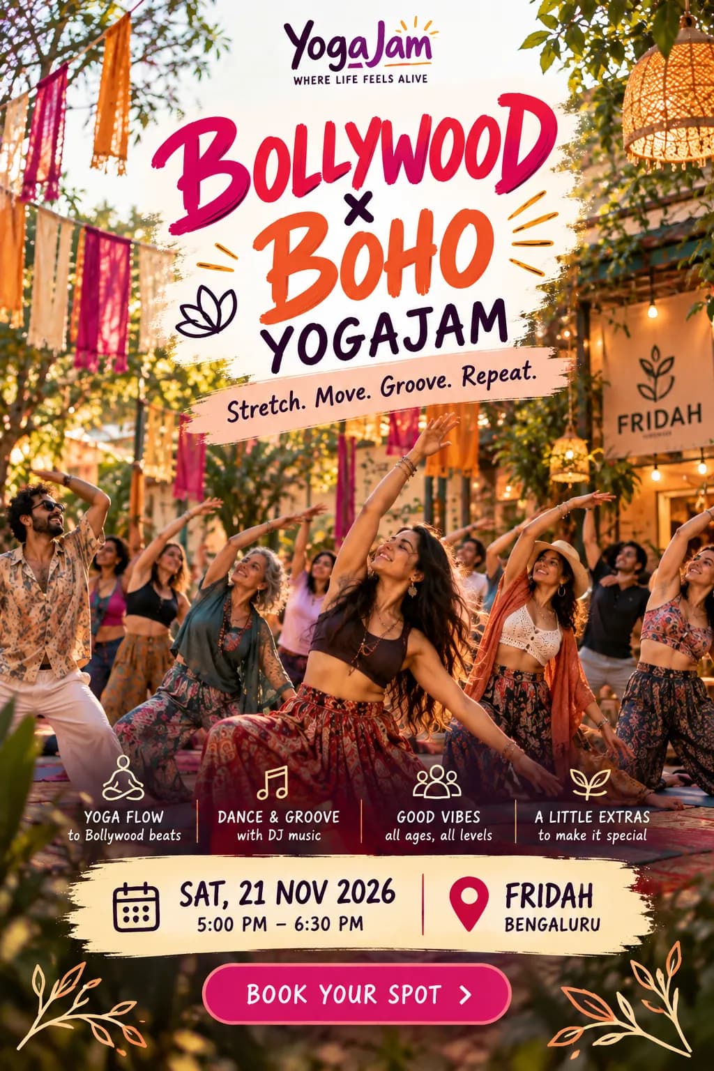 Bollywood x Boho YogaJam